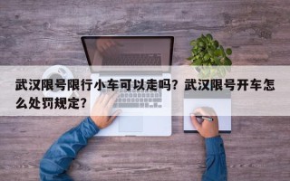 武汉限号限行小车可以走吗？武汉限号开车怎么处罚规定？