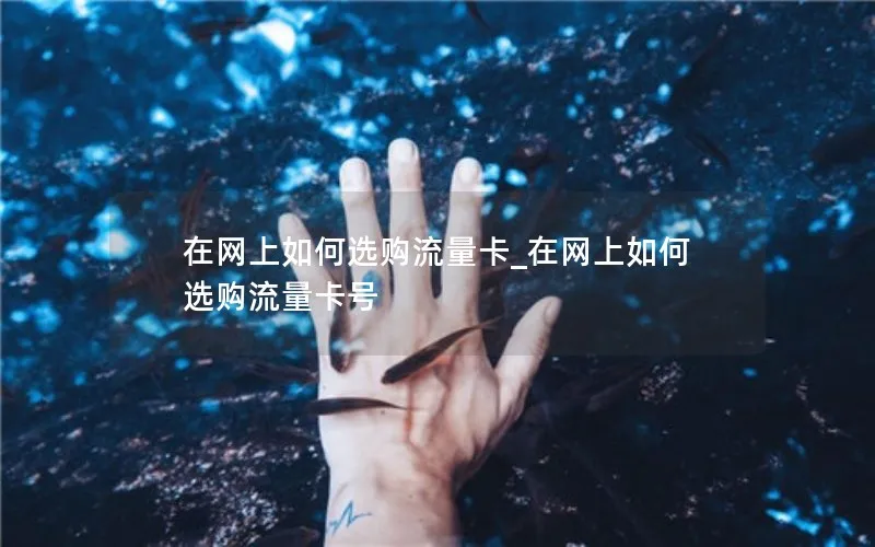 在网上如何选购流量卡_在网上如何选购流量卡号-第1张图片