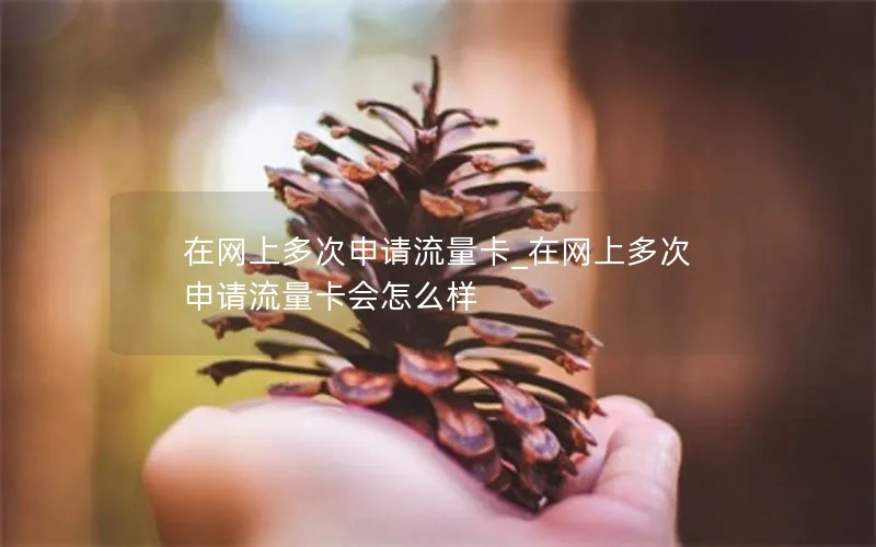 在网上多次申请流量卡_在网上多次申请流量卡会怎么样-第1张图片